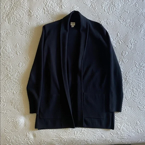EUC J Crew Factory Buttonless Sweater/Boyfriend Blazer with Pockets - Picture 2 of 5